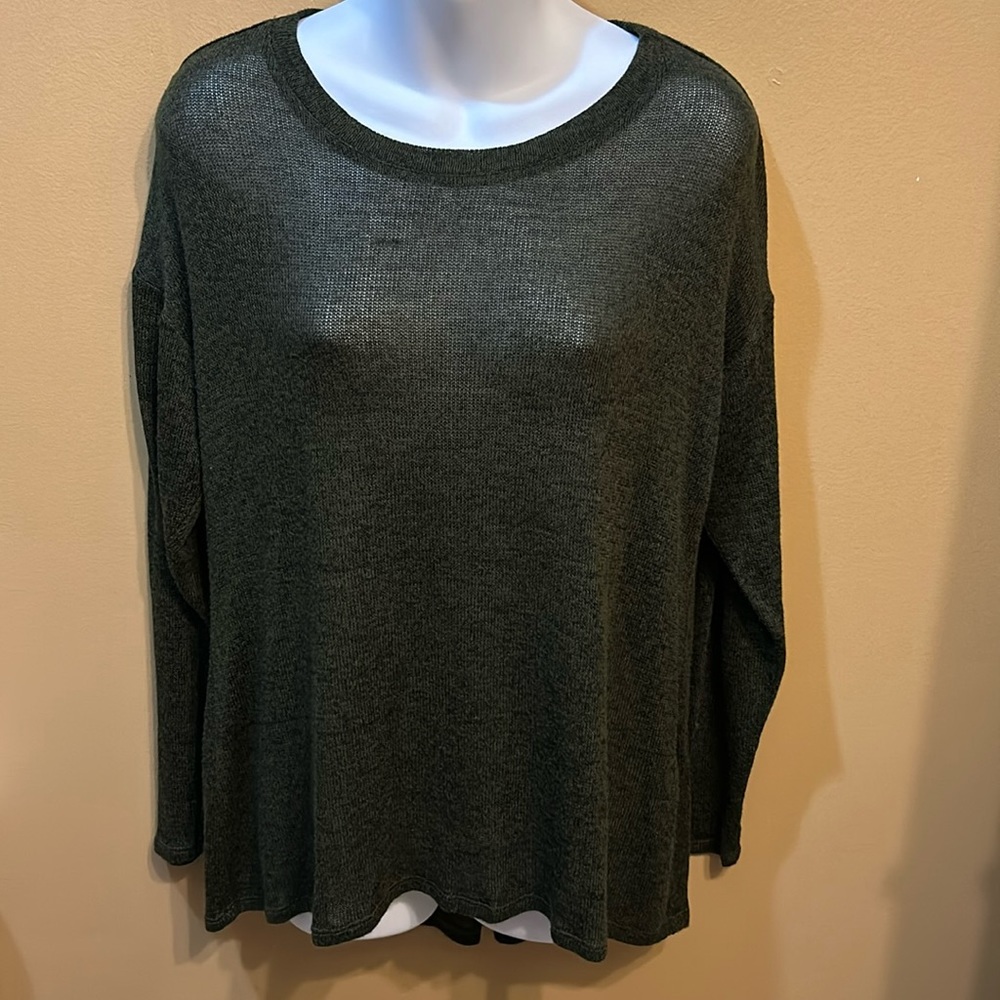Dark green long sleeve sweater